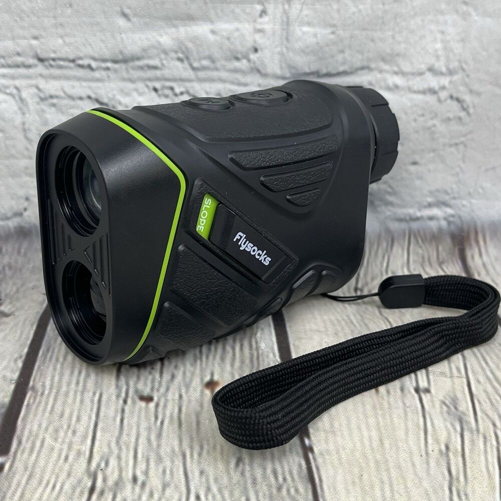 Flysocks PF260 Golf Laser Rangefinder Slope Switch Technology Black